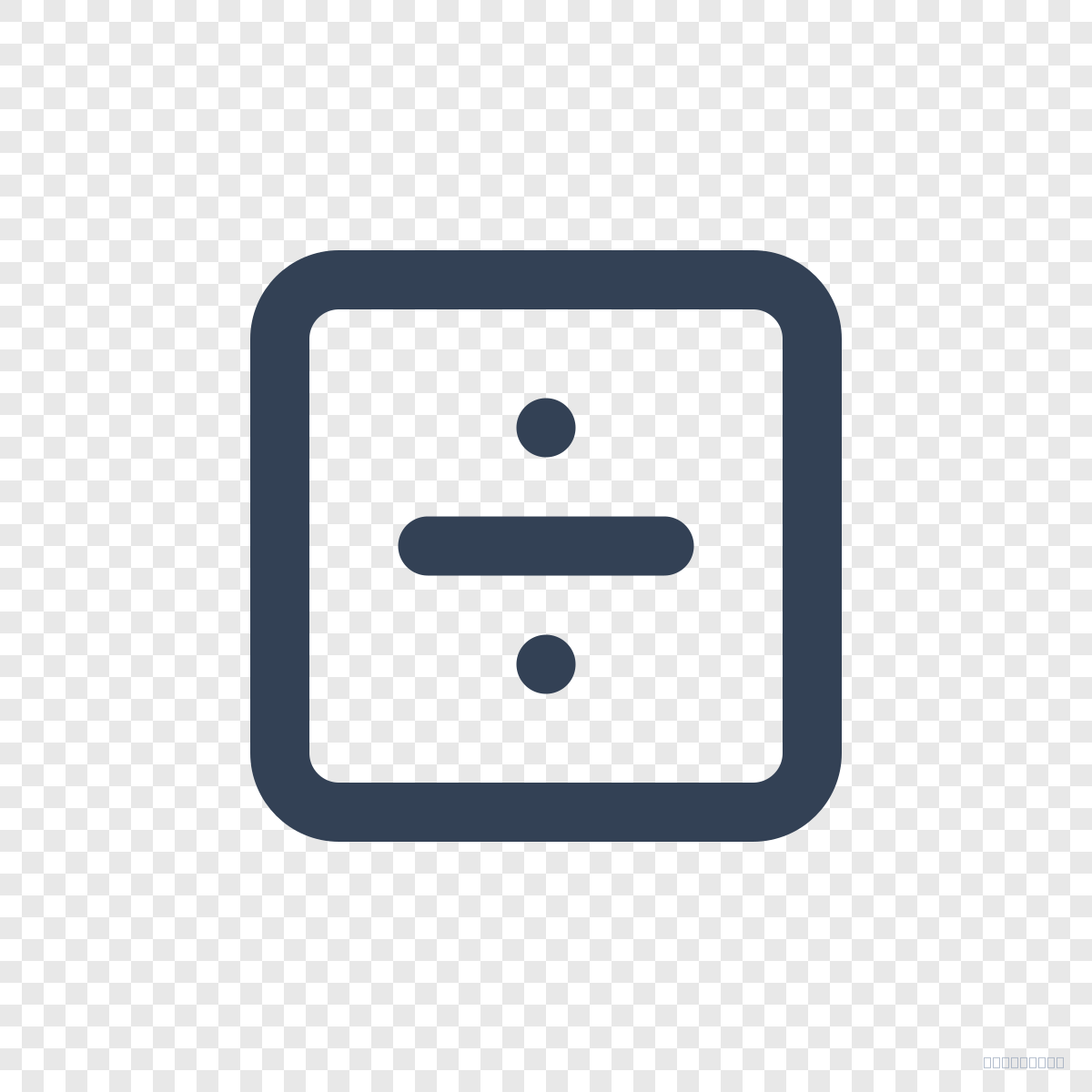 Divide Square - Free Feather Icon SVG, PNG, React - icofly