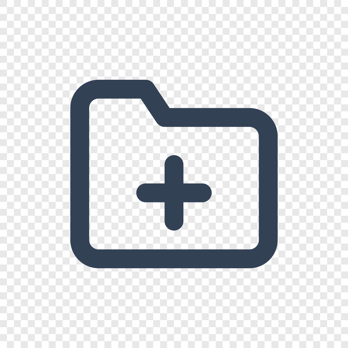 Folder Plus - Icône Feather gratuite SVG, PNG, React - icofly
