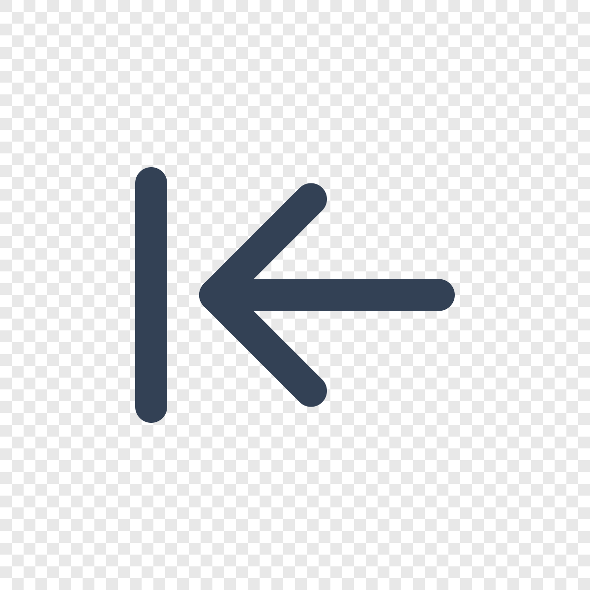 Arrow Left To Line - Icône Lucide gratuite SVG, PNG, React - icofly