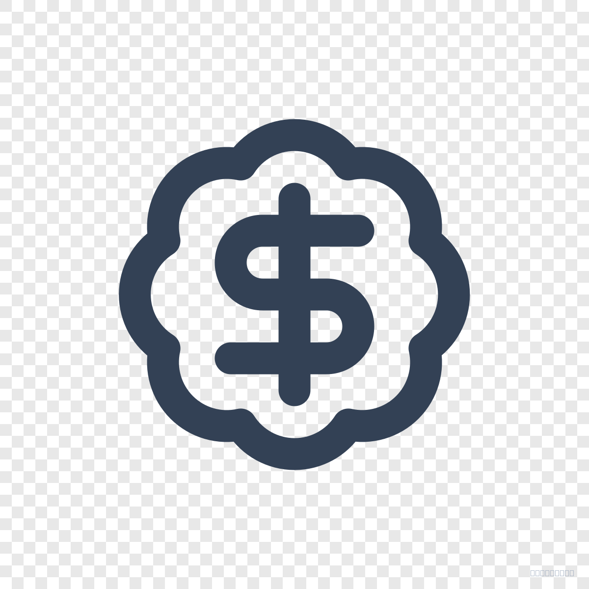 Badge Dollar Sign - Free Lucide Icon SVG, PNG, React - icofly