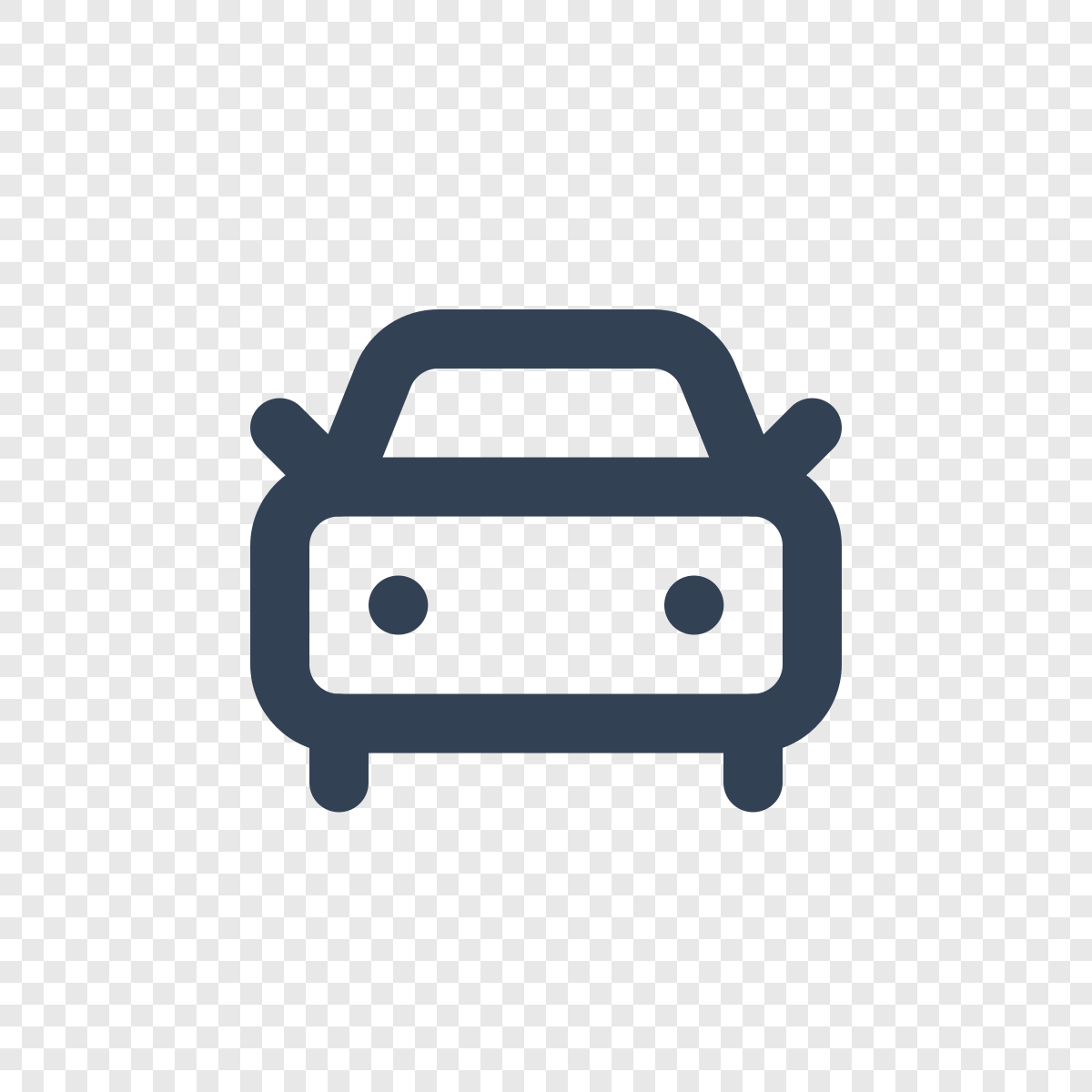 Car Front - Free Lucide Icon SVG, PNG, React - icofly