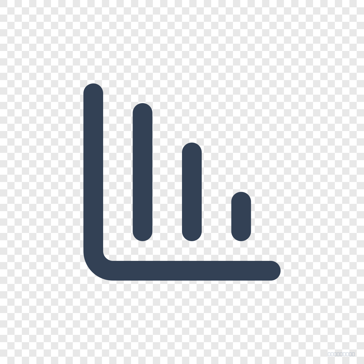 Chart Column Decreasing - Free Lucide Icon SVG, PNG, React - icofly