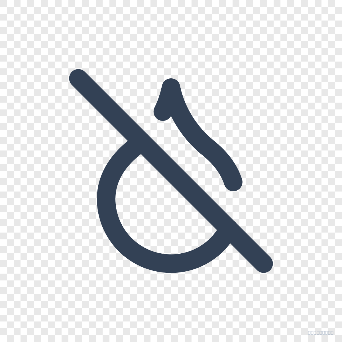 Droplet Off - Free Lucide Icon SVG, PNG, React - icofly