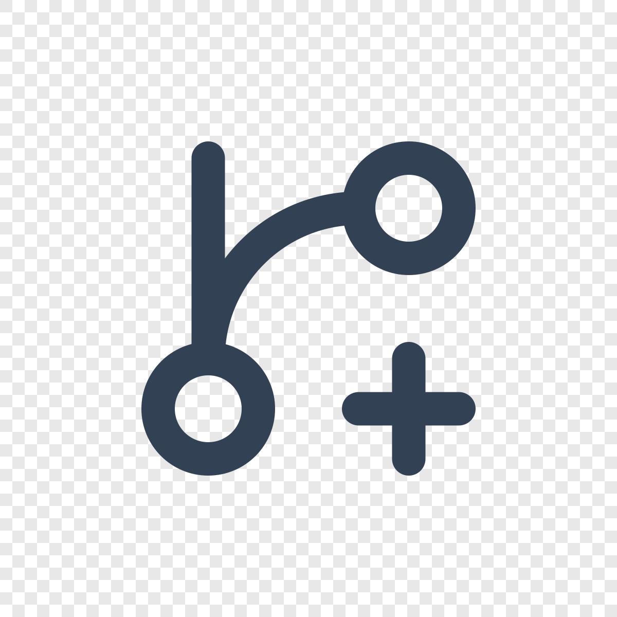 Git Branch Plus - Free Lucide Icon SVG, PNG, React - icofly