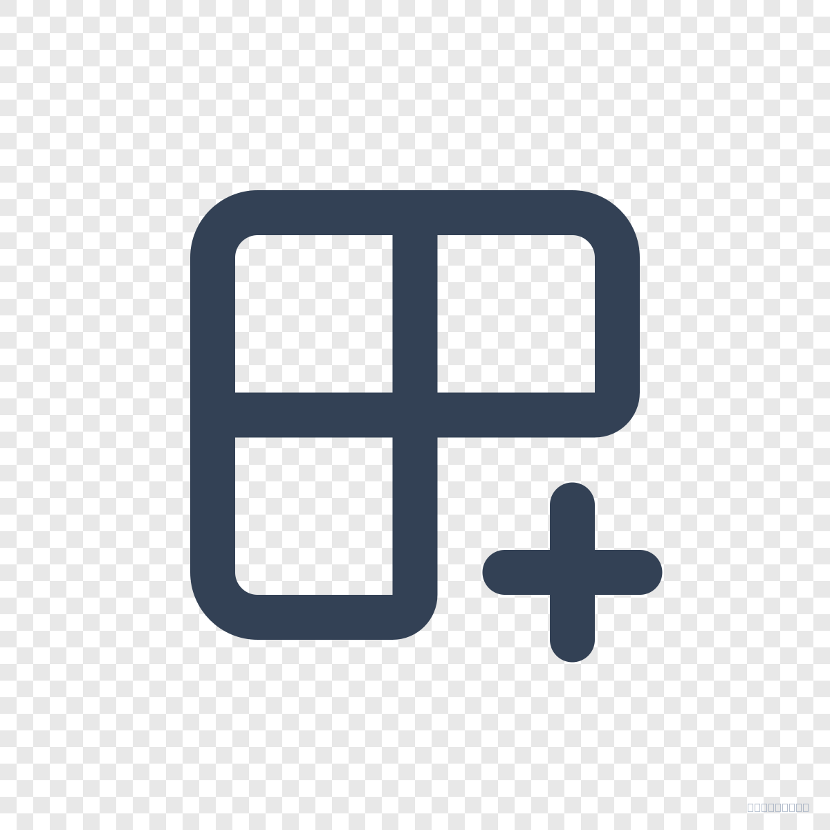 Grid 2x2 Plus - Icône Lucide gratuite SVG, PNG, React - icofly
