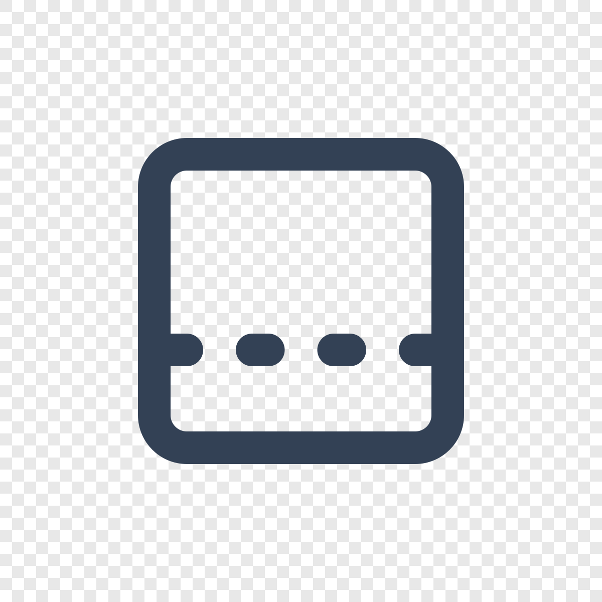 Panel Bottom Dashed - Icône Lucide gratuite SVG, PNG, React - icofly