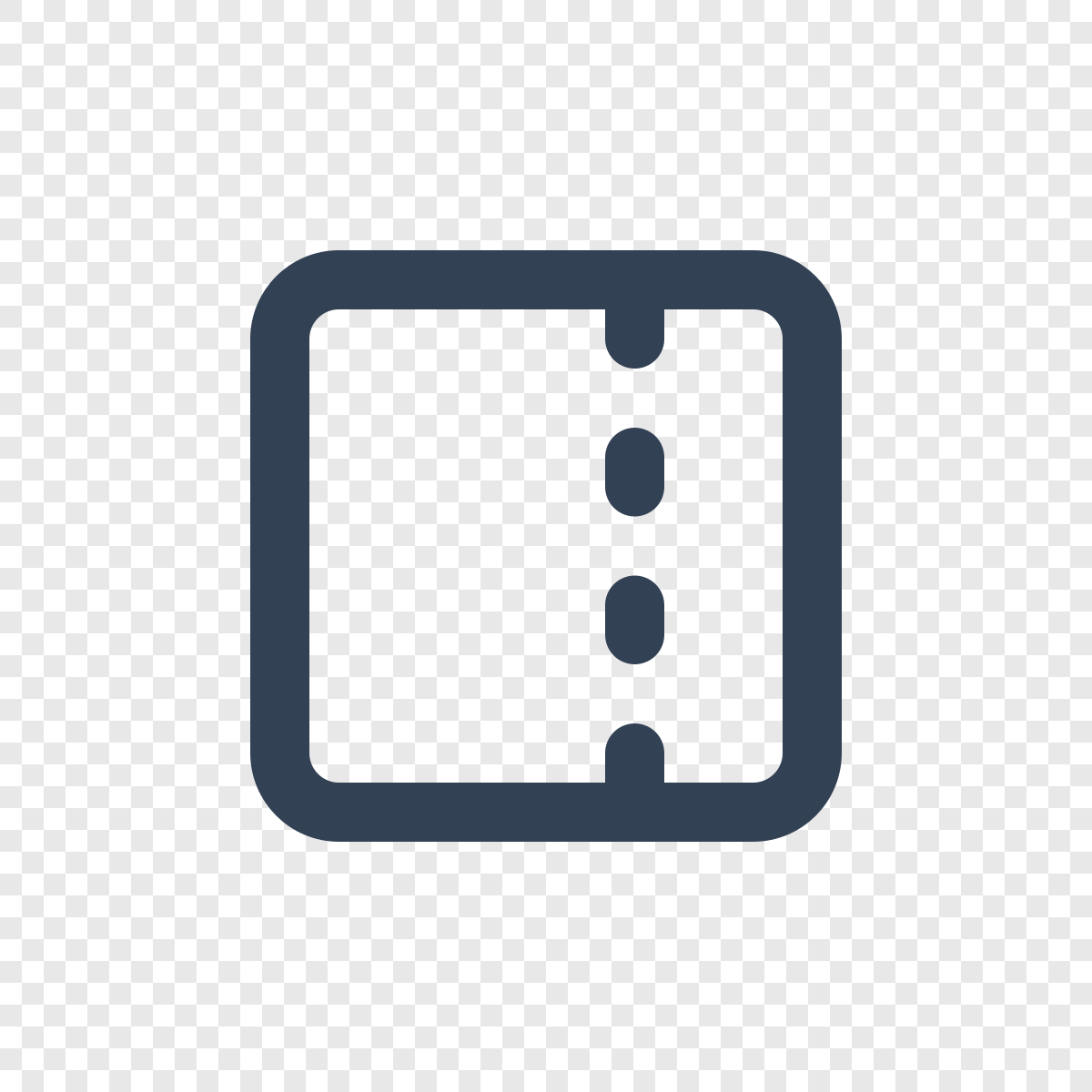 Panel Right Dashed - Free Lucide Icon SVG, PNG, React - icofly