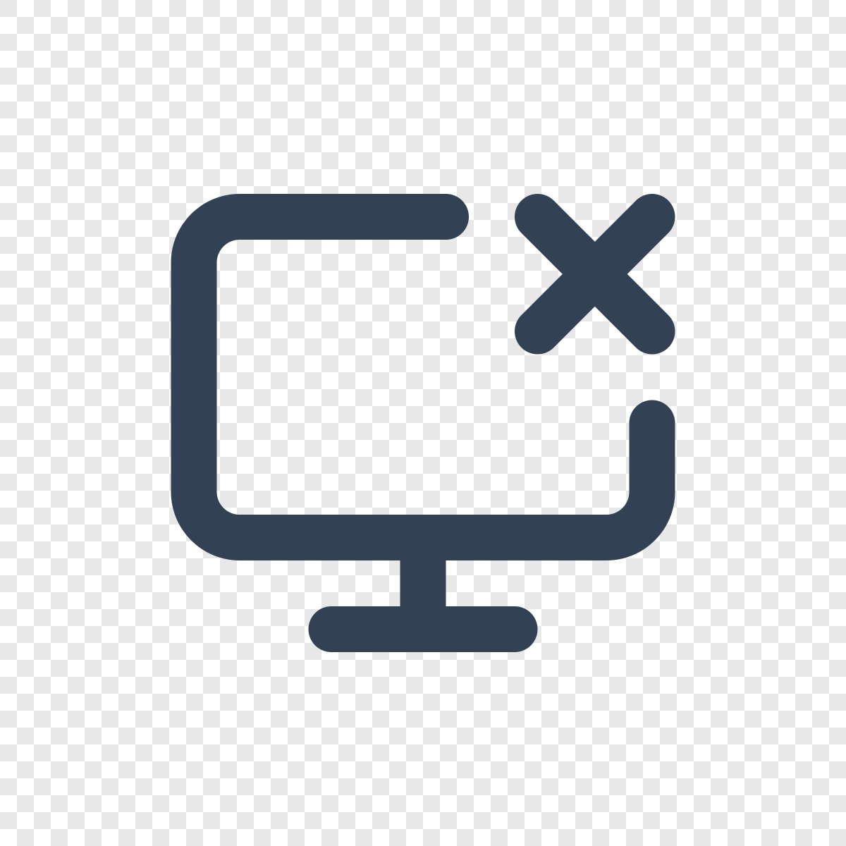 Screen Share Off - Icône Lucide gratuite SVG, PNG, React - icofly