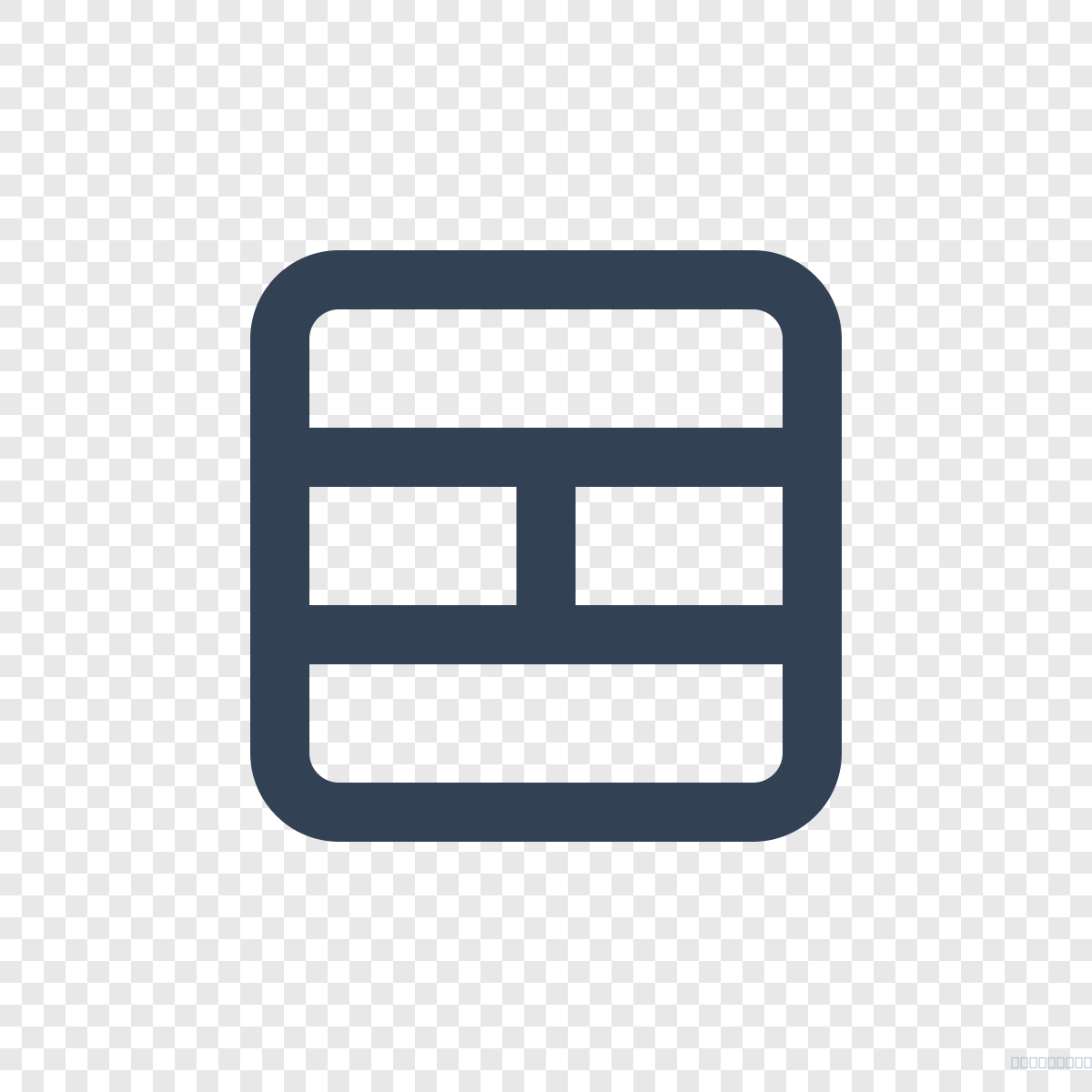Table Cells Split - Free Lucide Icon SVG, PNG, React - icofly