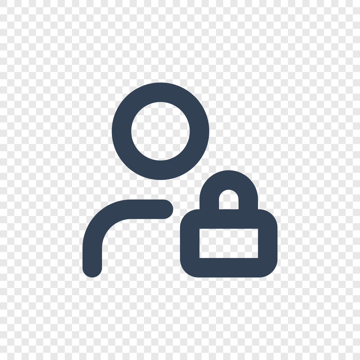 User Lock - Icône Lucide gratuite SVG, PNG, React - icofly