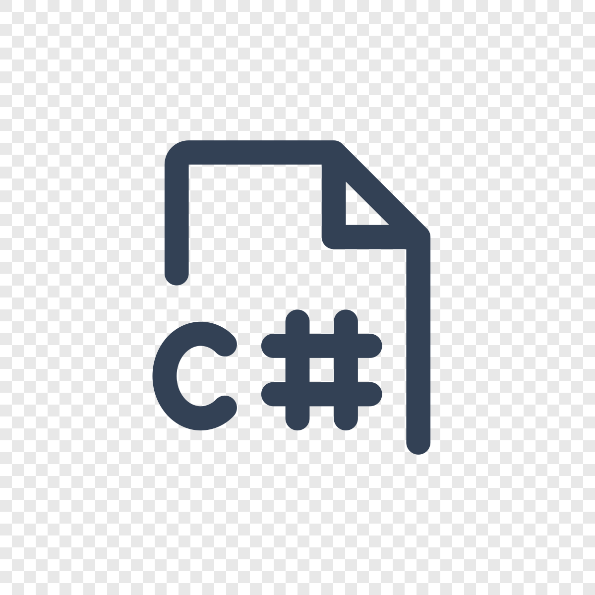 File C Sharp - Icône Phosphor gratuite SVG, PNG, React - icofly