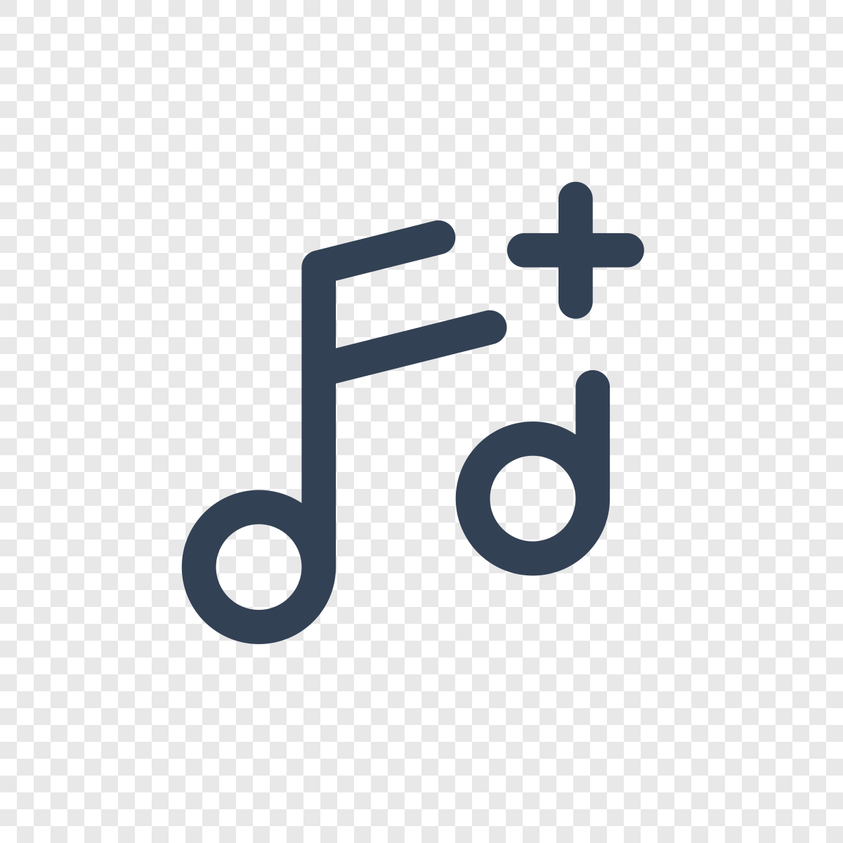 Music Notes Plus - Icône Phosphor gratuite SVG, PNG, React - icofly