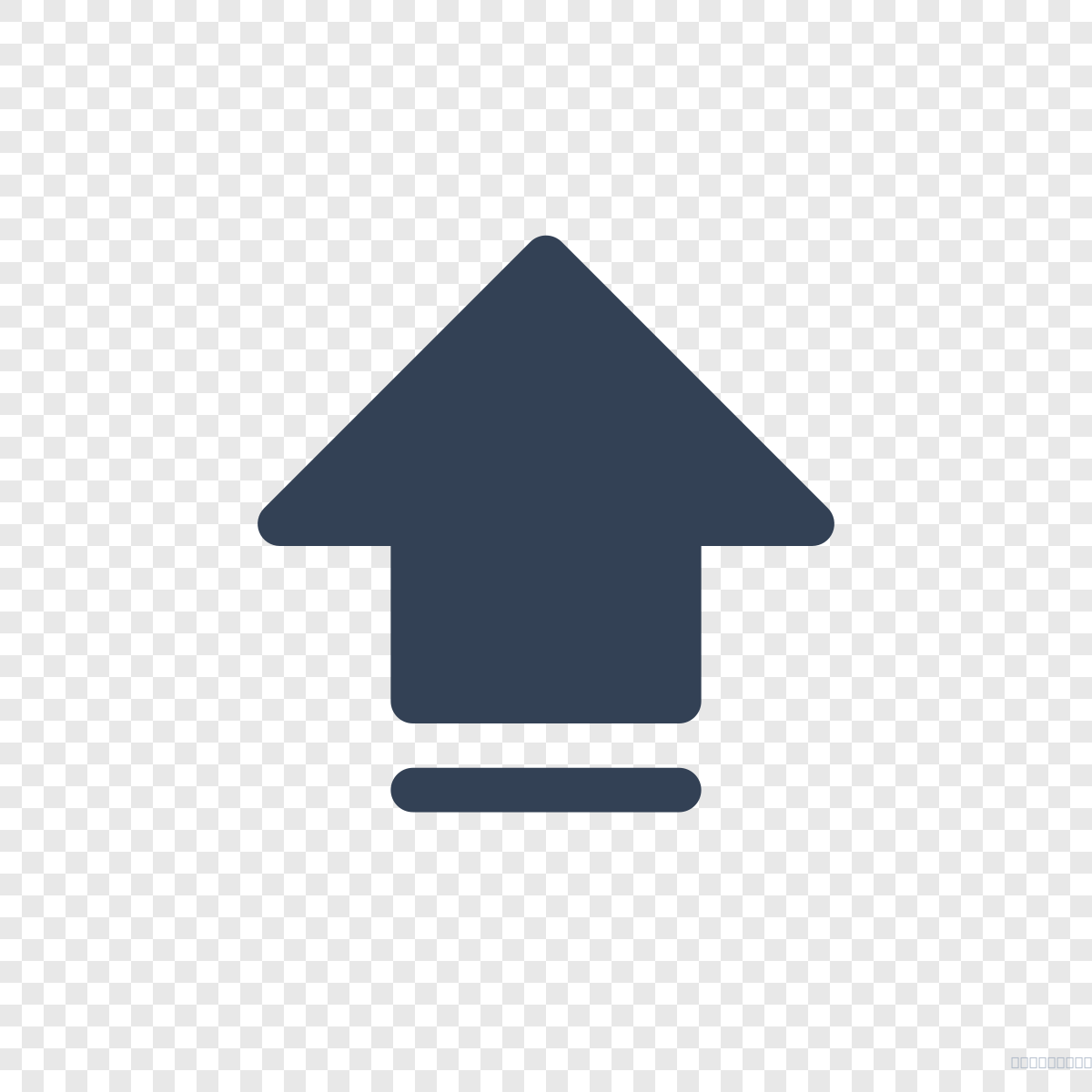 Arrow Fat Line Up Fill - Icône Phosphor_filled gratuite SVG, PNG, React ...