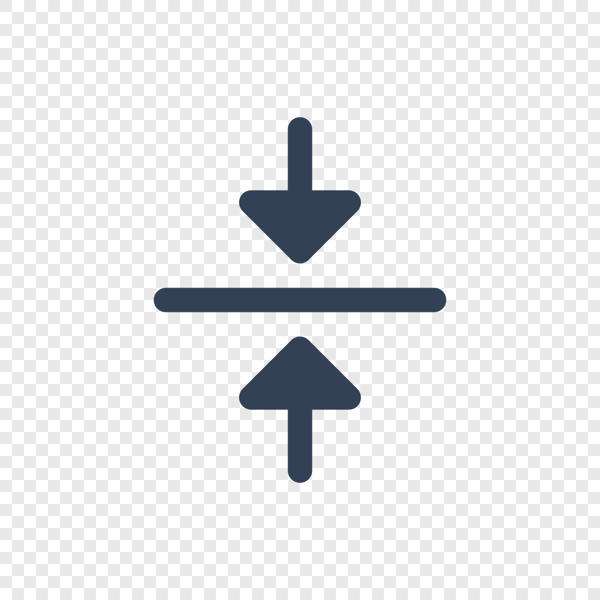 Arrows In Line Vertical Fill - Icône Phosphor_filled gratuite SVG, PNG ...