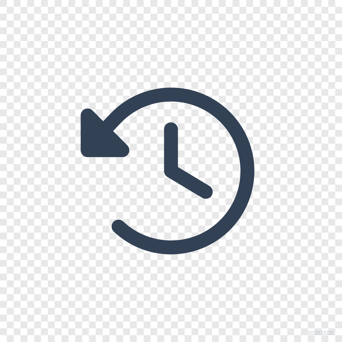 Clock Counter Clockwise Fill - Icône Phosphor_filled gratuite SVG, PNG ...