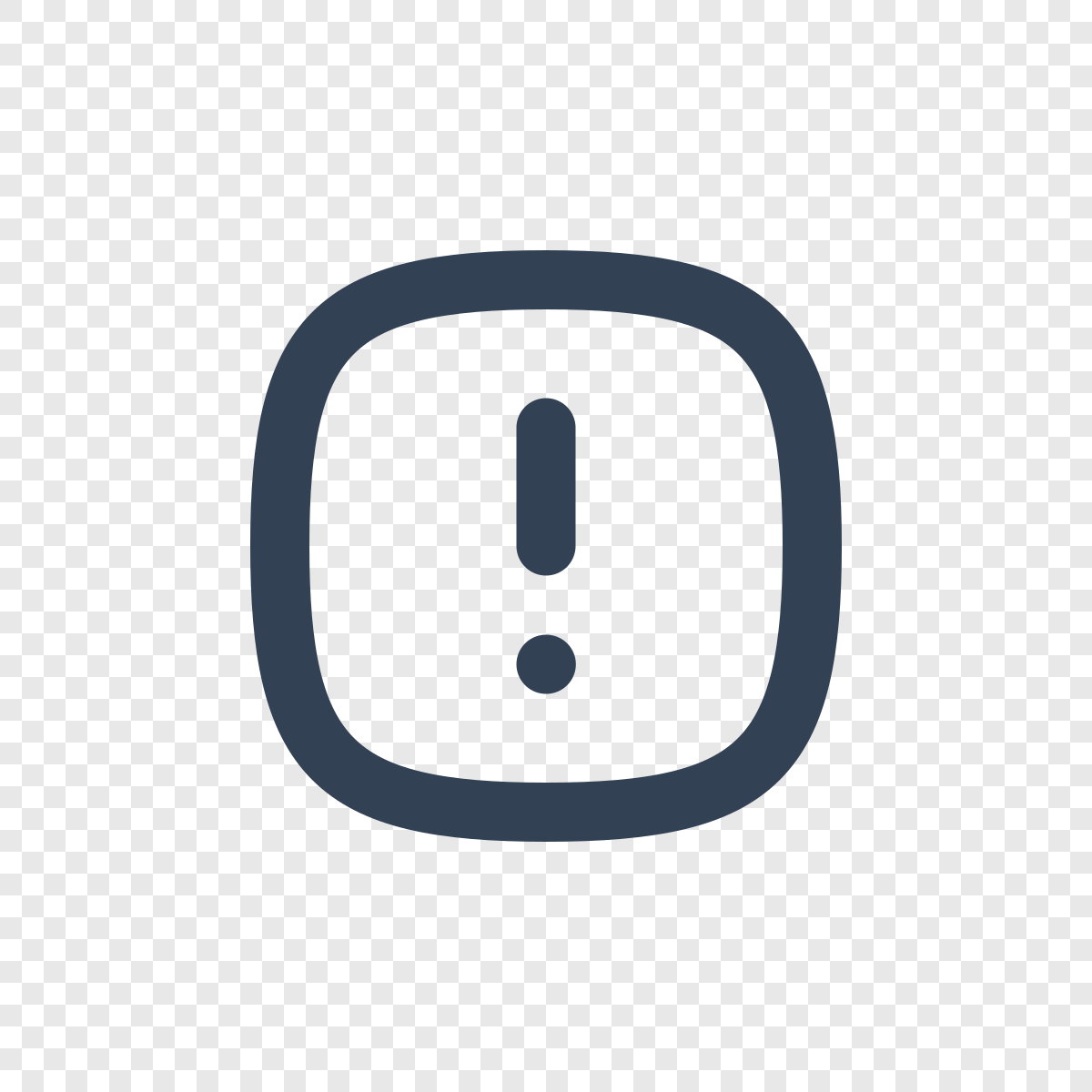 Alert Square Rounded - Free Tabler Icon SVG, PNG, React - icofly
