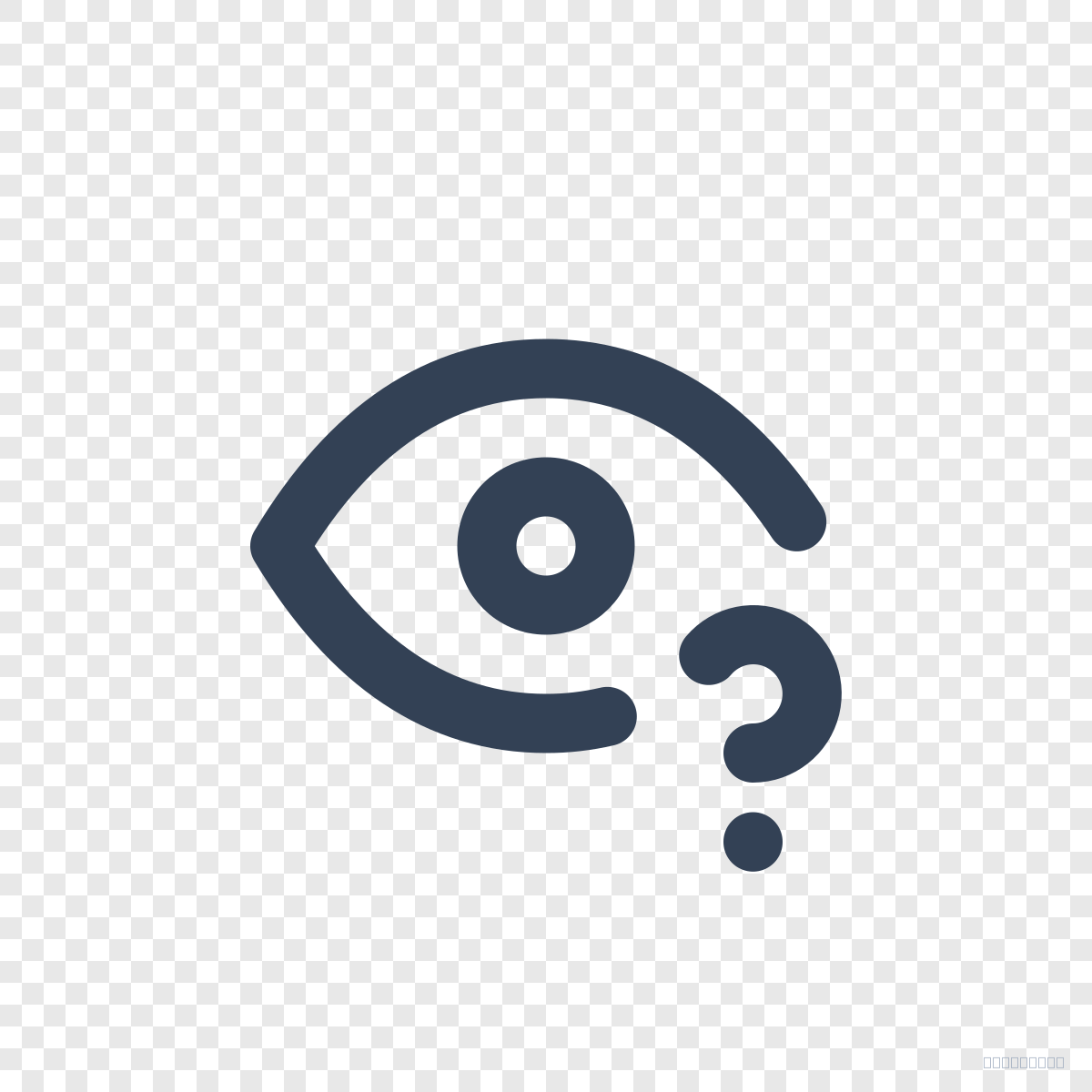 Eye Question - Free Tabler Icon SVG, PNG, React - icofly