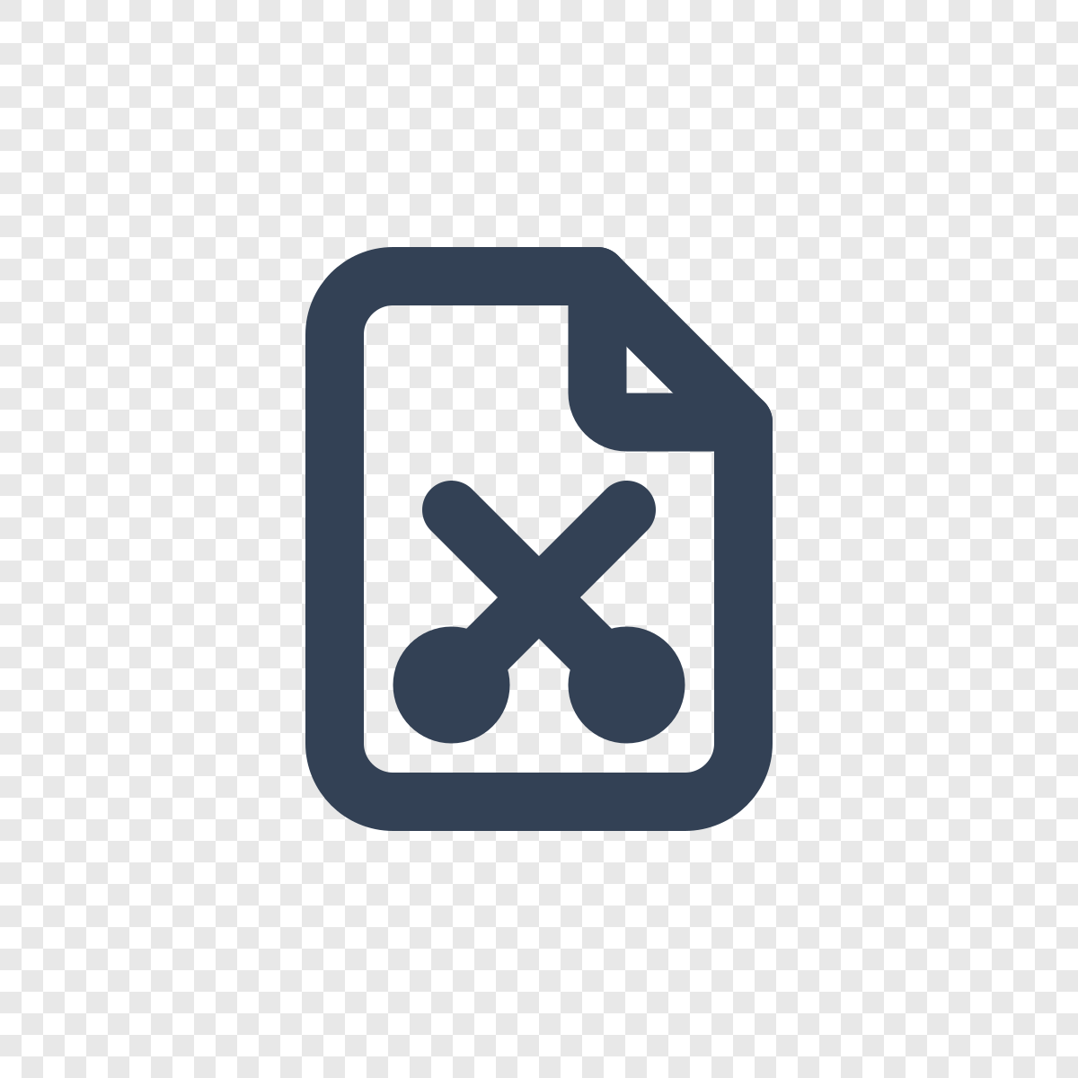 File Scissors - Free Tabler Icon SVG, PNG, React - icofly