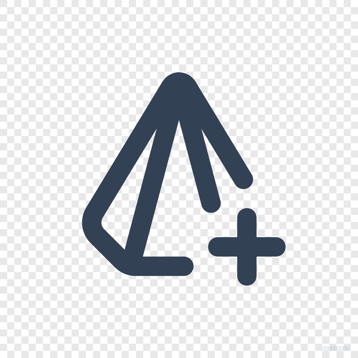 Hexagonal Pyramid Plus - Free Tabler Icon SVG, PNG, React - icofly