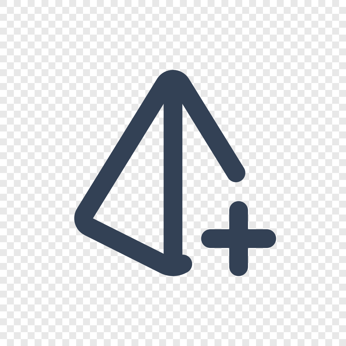 Pyramid Plus - Free Tabler Icon SVG, PNG, React - icofly