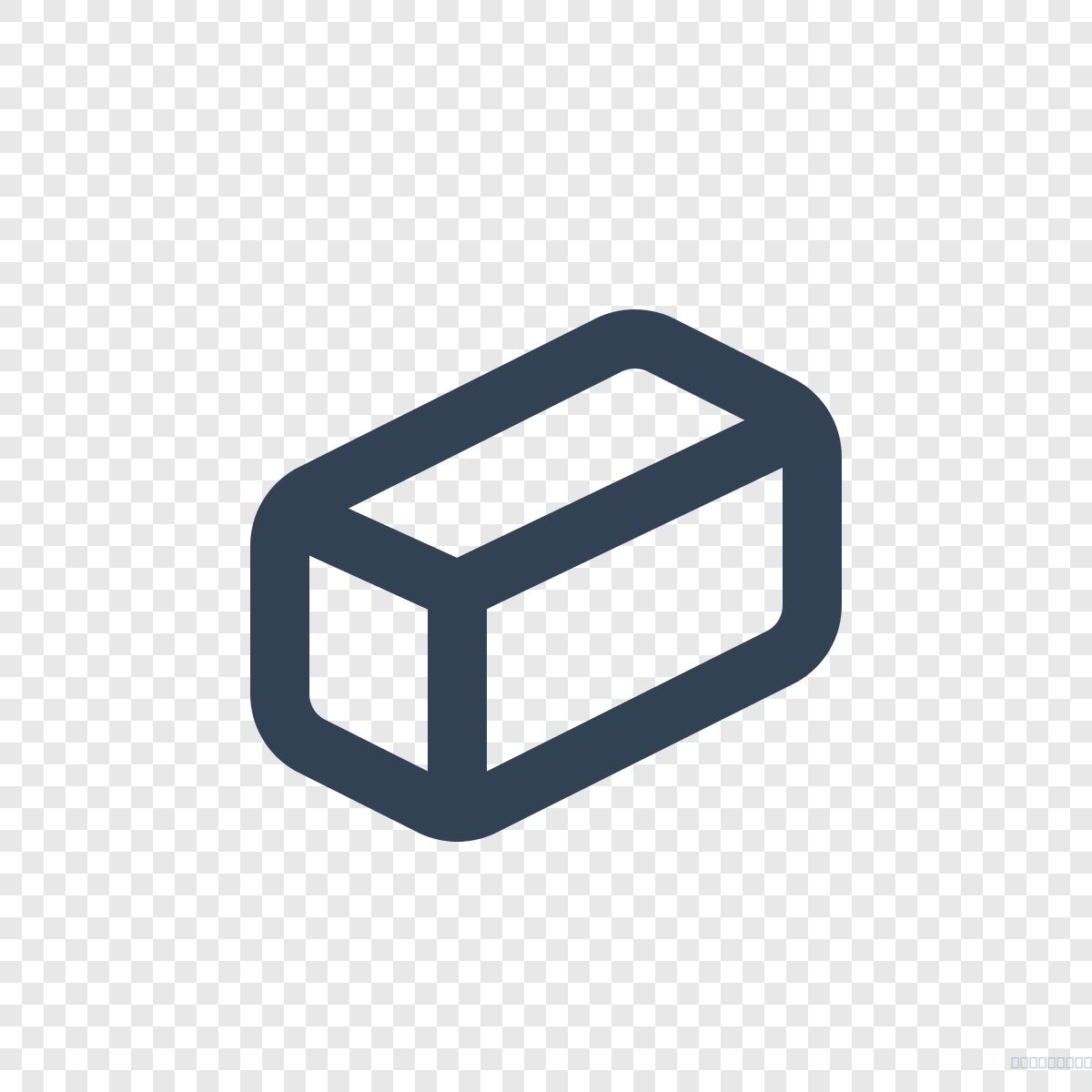 Rectangular Prism - Free Tabler Icon SVG, PNG, React - icofly