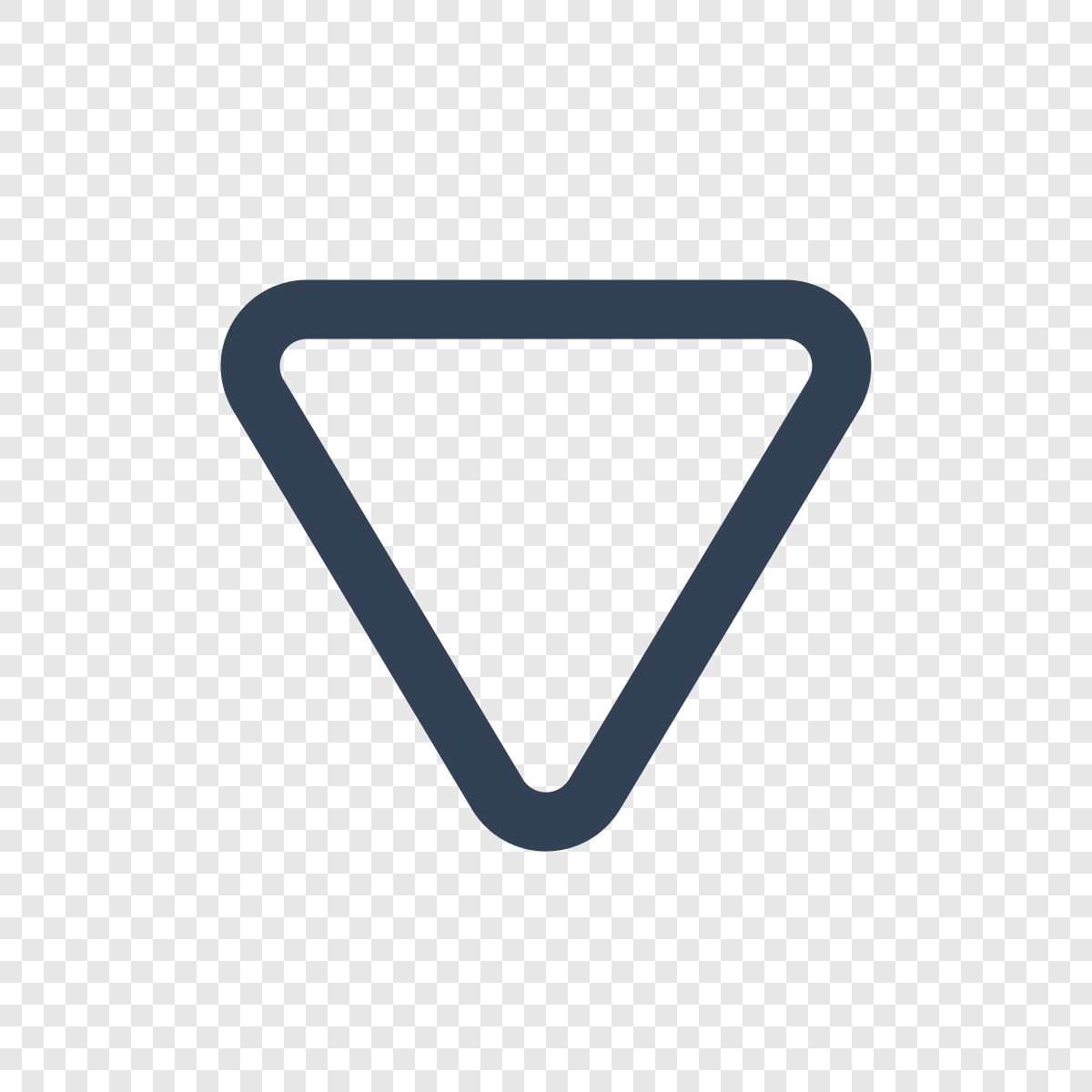 Triangle Inverted - Free Tabler Icon SVG, PNG, React - icofly